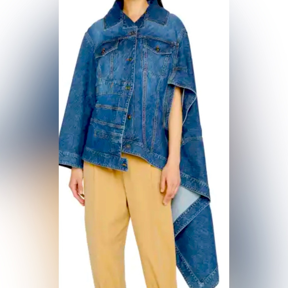 Loewe Assymetric Denim Jacket Size 36